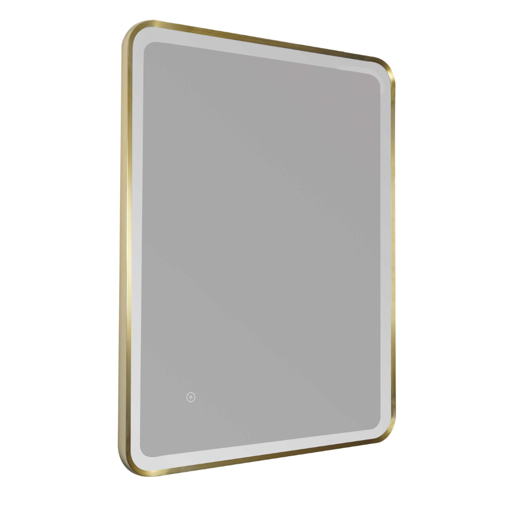 JTP HIX Brushed Brass LED Mirror