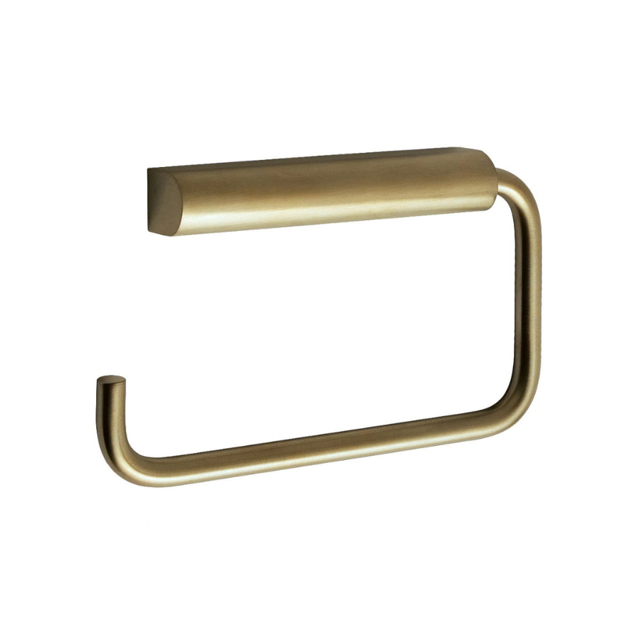 JTP Vos Toilet Roll Holder In Brushed Brass