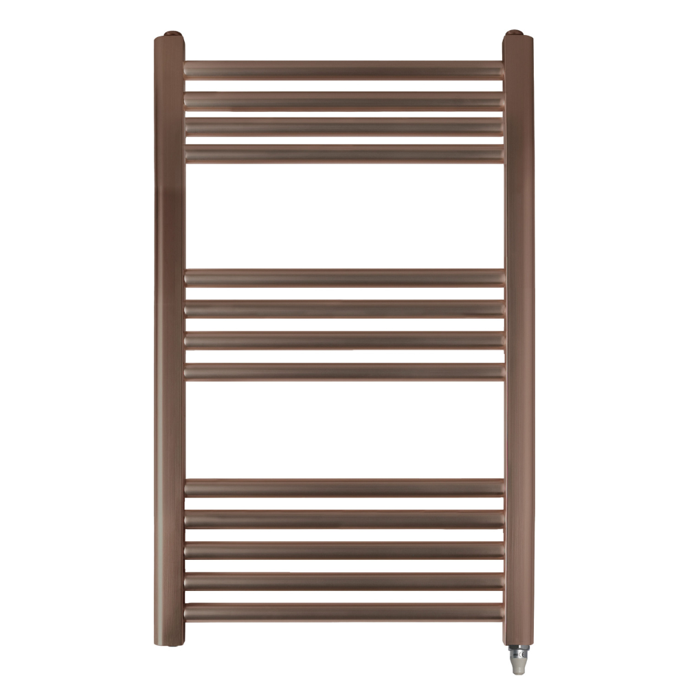 JTP Vos Brushed Bronze 800mm x 500mm Electric Towel Radiator