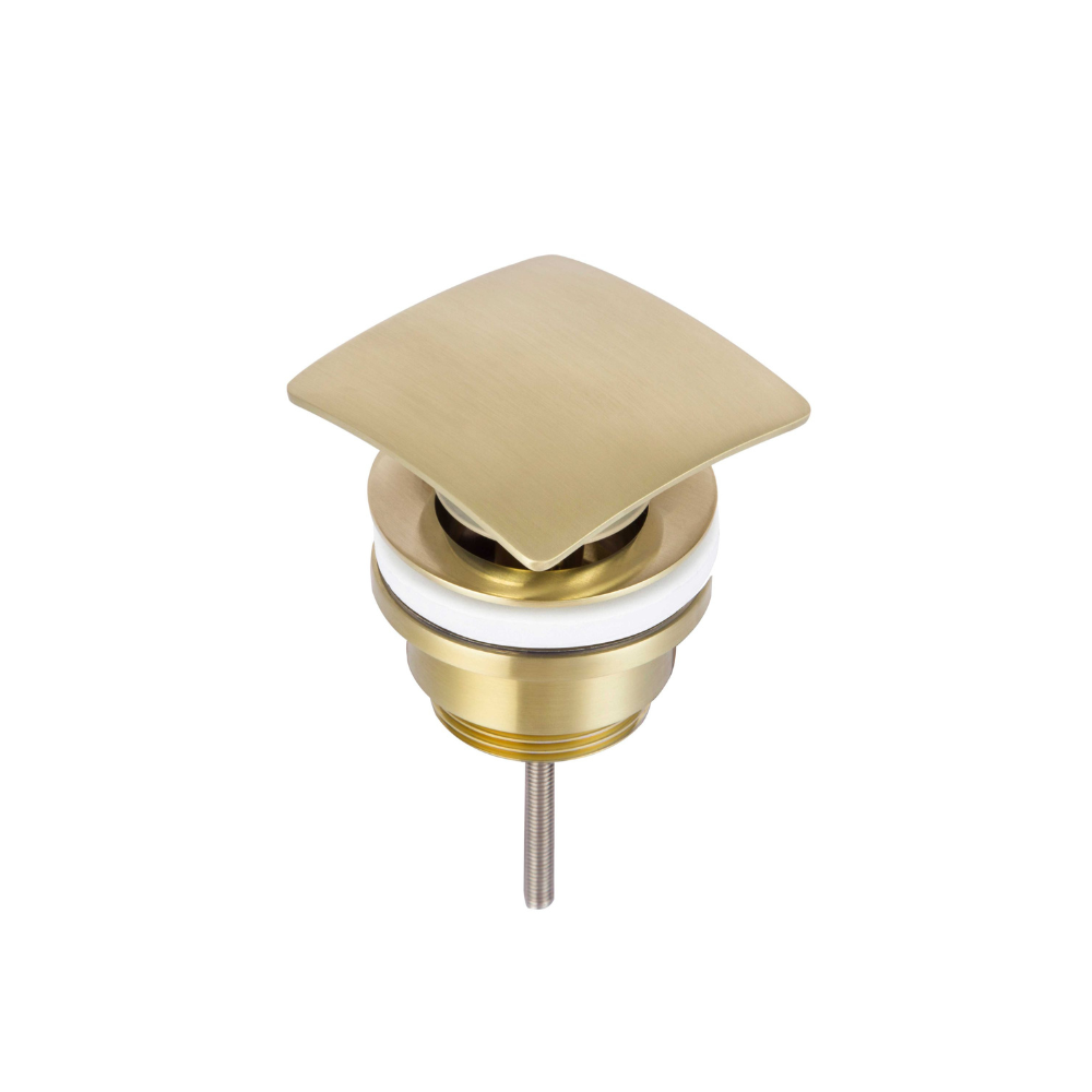 JTP HIX Brushed Brass Universal Click-Clack Basin Waste