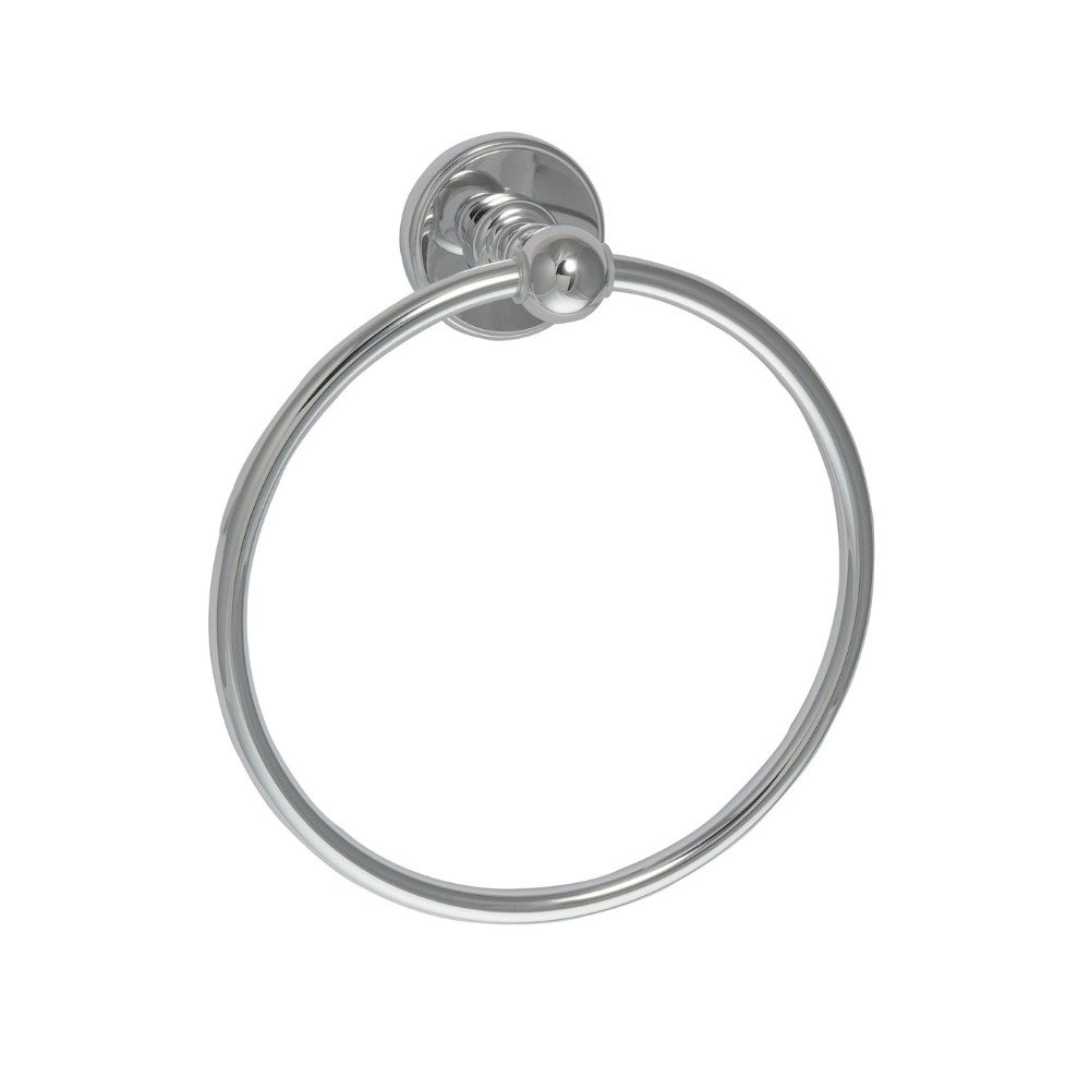 JTP Grosvenor Cross Towel Ring In Chrome