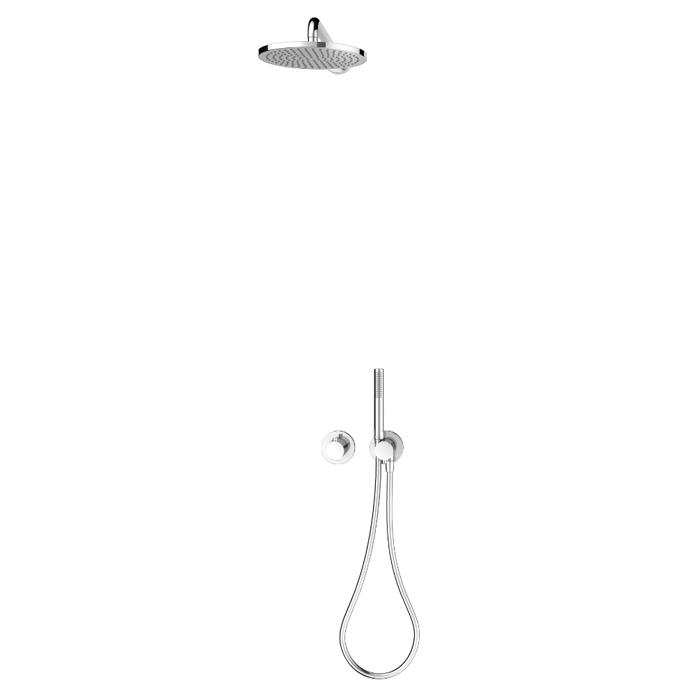Keuco IXMO Shower Set 7 Round Thermostatic Mixer In Chrome