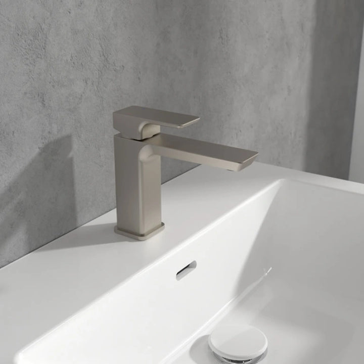 Villeroy & Boch Subway 3.0 Single Lever Basin Mixer In Brushed Nickel