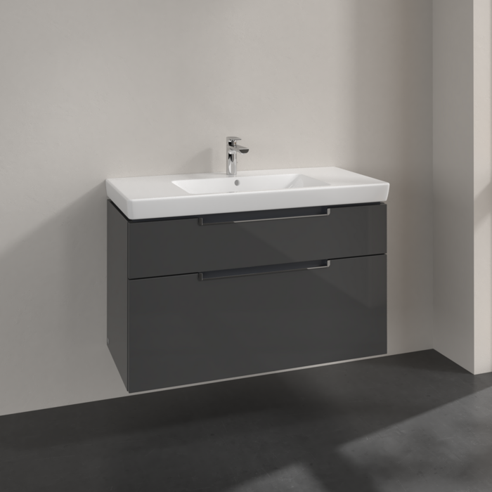 Villeroy & Boch Subway 2.0 1000mm Wall Hung 2 Drawer Vanity Unit & Basin