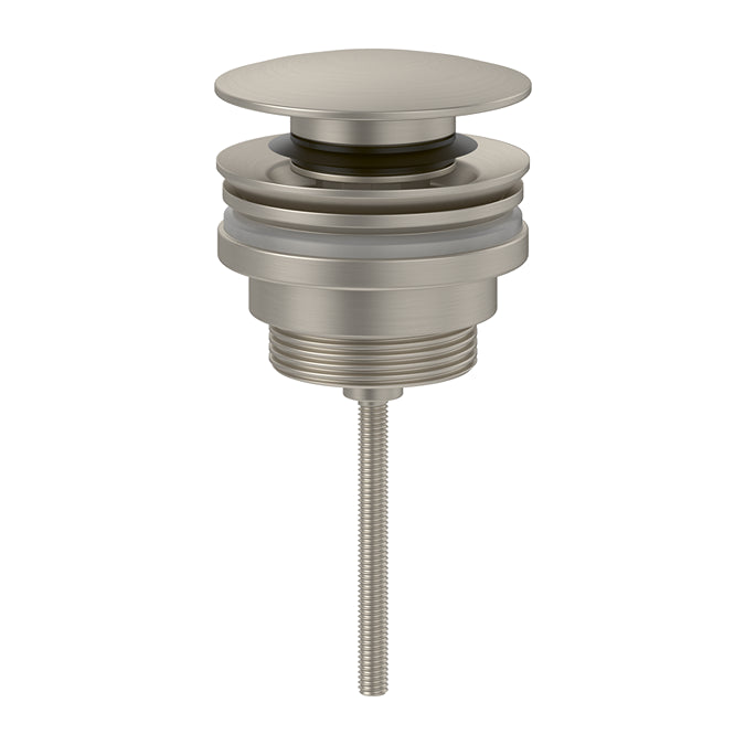 Villeroy & Boch Universal Push Button Basin Waste Brushed Nickel