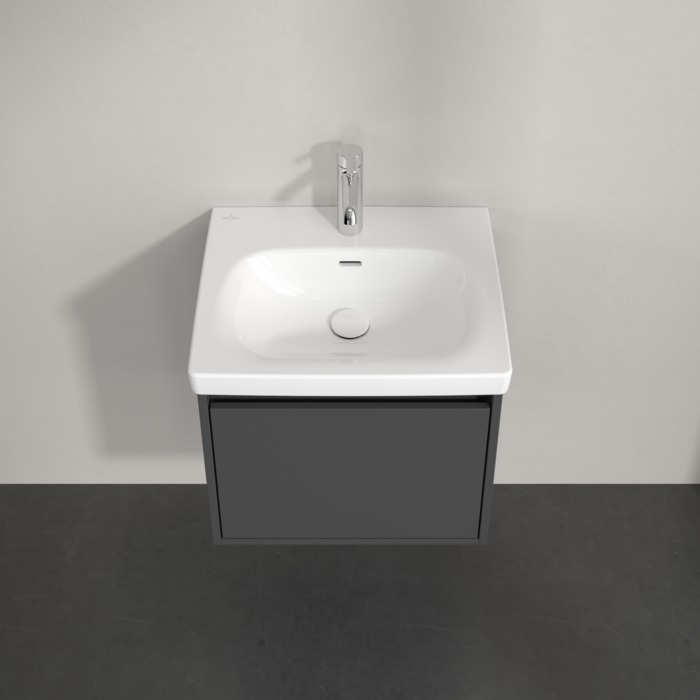 Villeroy & Boch Skyla 600mm Wall Hung Vanity Unit Graphite & Washbasin