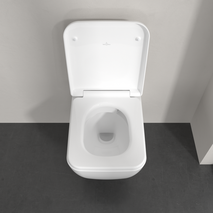 Villeroy & Boch Skyla Wall Hung TwistFlush Square Toilet & Soft Close Seat