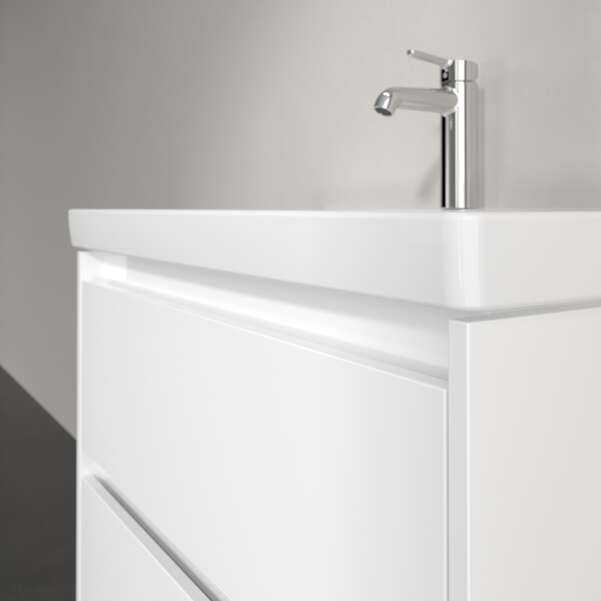 Villeroy & Boch Skyla 800mm Two Drawer Vanity Unit Brilliant White & Washbasin