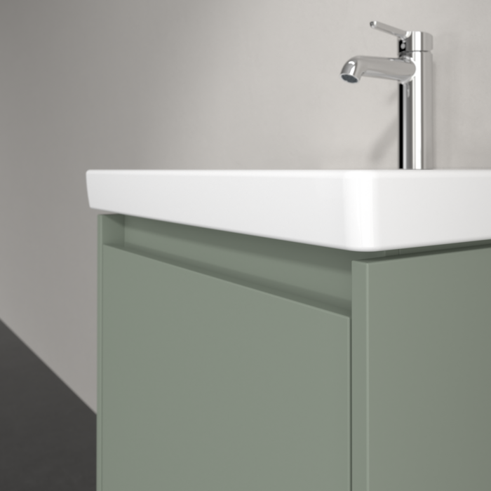 Villeroy & Boch Skyla 600mm Wall Hung Vanity Unit Soft Green & Washbasin