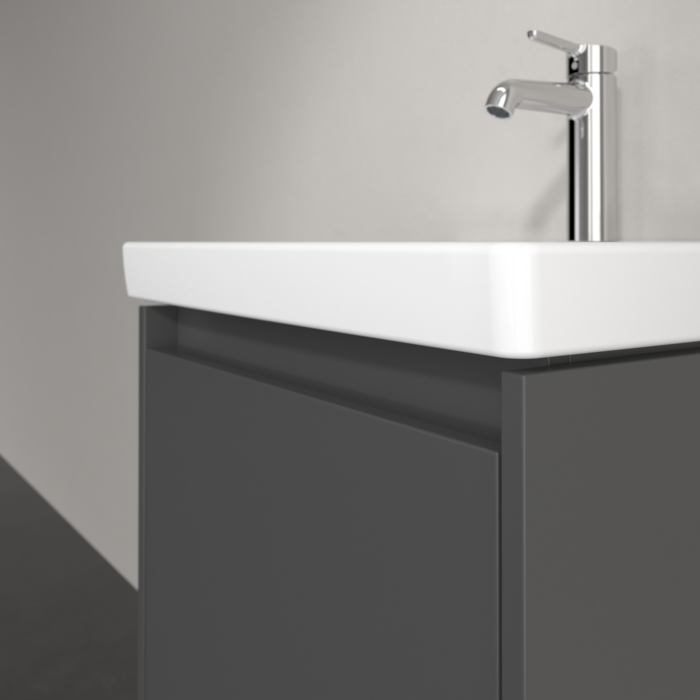 Villeroy & Boch Skyla 550mm Wall Hung Vanity Unit Graphite & Washbasin