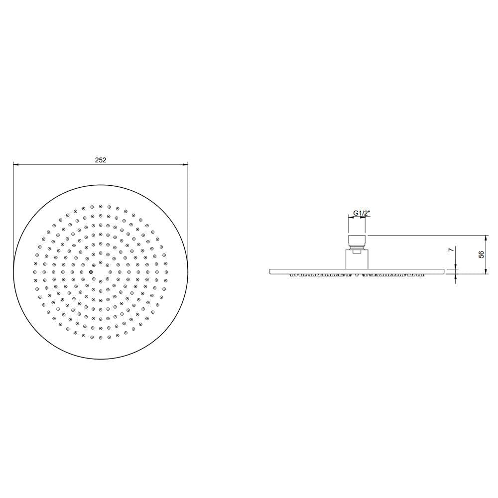 Villeroy & Boch Round Complete Shower Set Matt Black