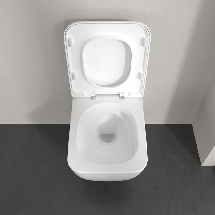 Villeroy & Boch Skyla Wall Hung TwistFlush Square Toilet & Soft Close Seat