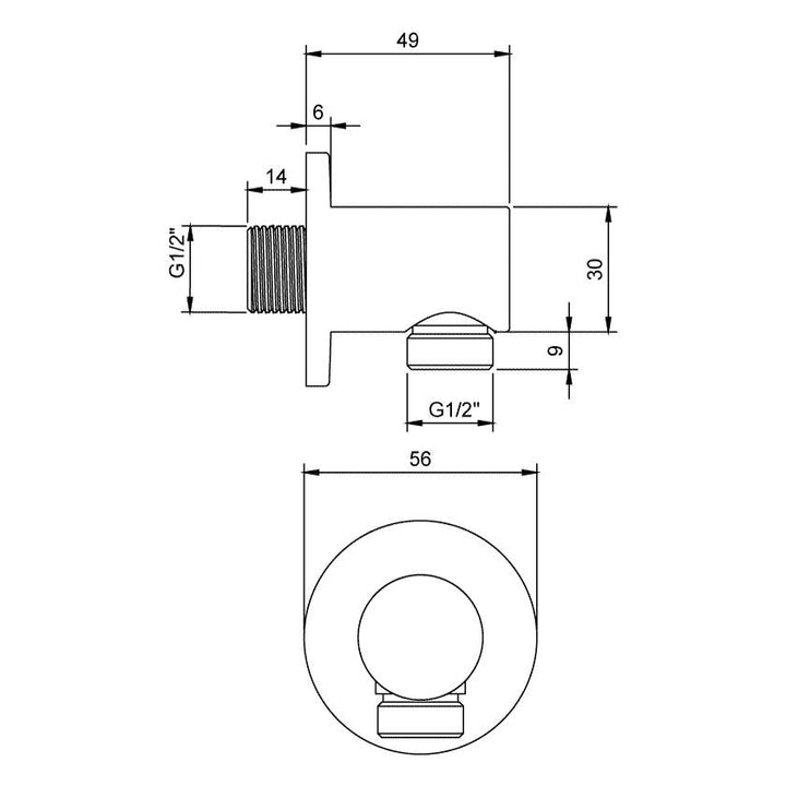 Villeroy & Boch Round Complete Shower Set Matt Black