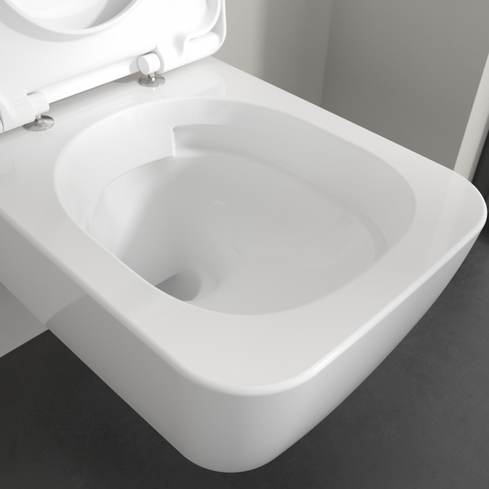 Villeroy & Boch Skyla Wall Hung TwistFlush Square Toilet & Soft Close Seat