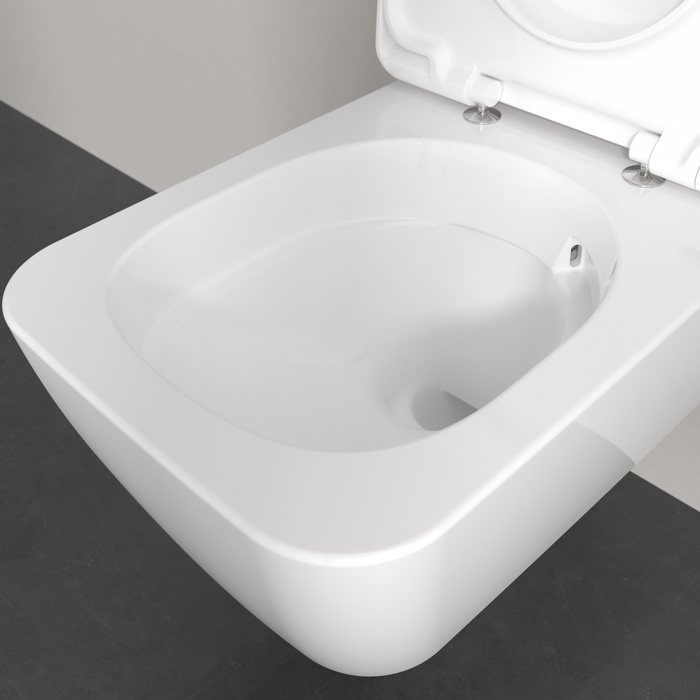 Villeroy & Boch Skyla Wall Hung TwistFlush Square Toilet & Soft Close Seat