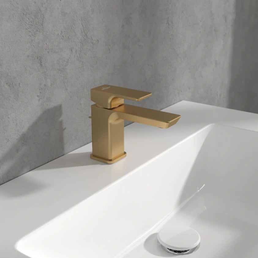 Villeroy & Boch Subway 3.0 Cloakroom Single Lever Basin Mixer In Brushed Gold
