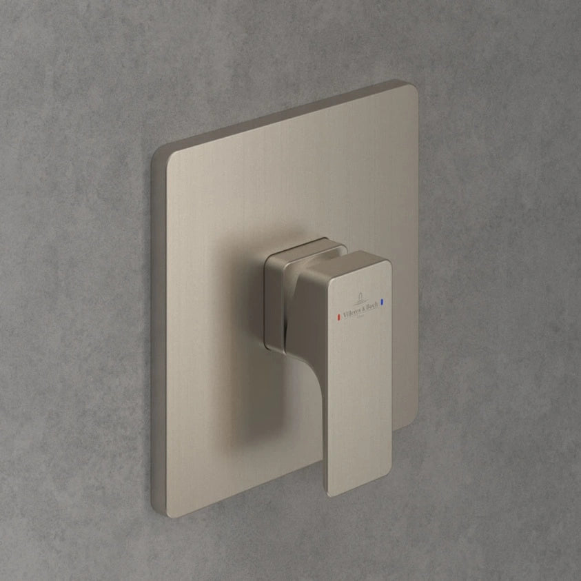 Villeroy & Boch Subway 3.0 Concealed Single-Lever Shower Mixer In Brushed Nickel