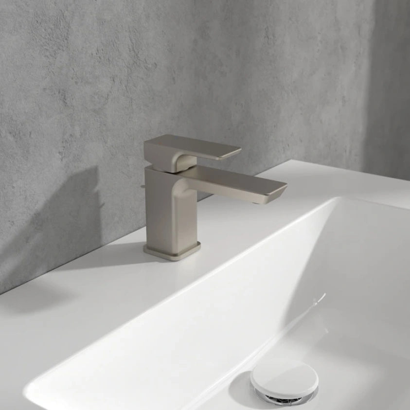 Villeroy & Boch Subway 3.0 Cloakroom Single Lever Basin Mixer In Brushed Nickel