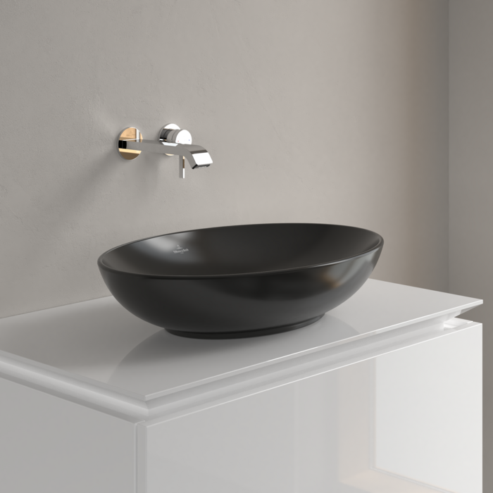 Villeroy & Boch Loop & Friends Oval Countertop Basin Pure Black