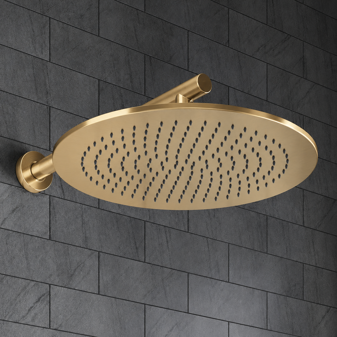 Villeroy & Boch Premium Round Complete Shower Set Brushed Gold