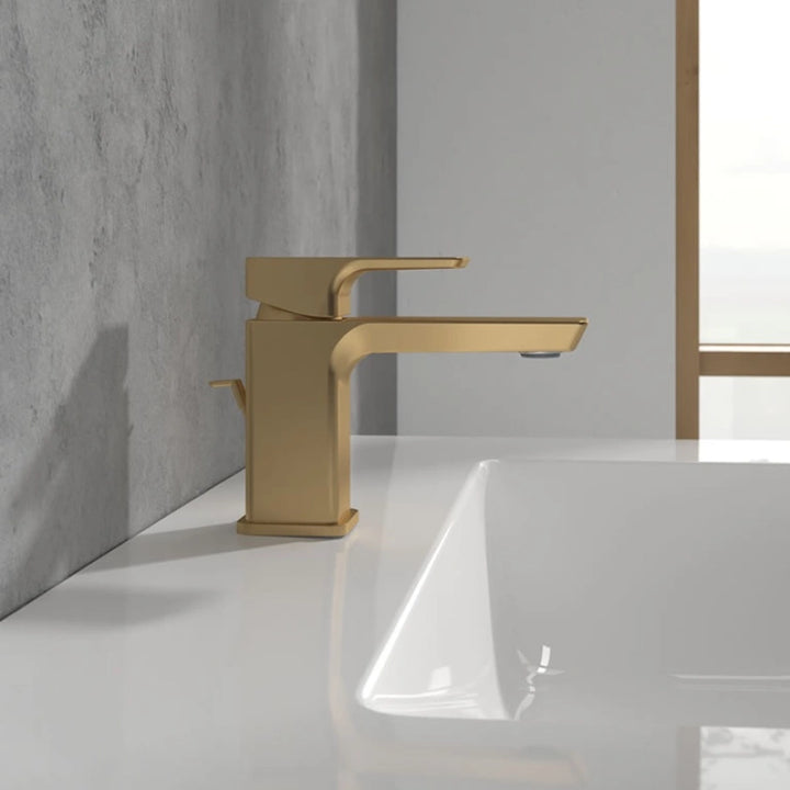 Villeroy & Boch Subway 3.0 Cloakroom Single Lever Basin Mixer In Brushed Gold