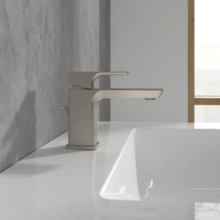 Villeroy & Boch Subway 3.0 Cloakroom Single Lever Basin Mixer In Brushed Nickel