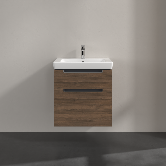 Villeroy & Boch Subway 2.0 600mm Wall Hung 2 Drawer Vanity Unit & Basin