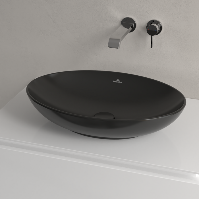 Villeroy & Boch Loop & Friends Oval Countertop Basin Pure Black