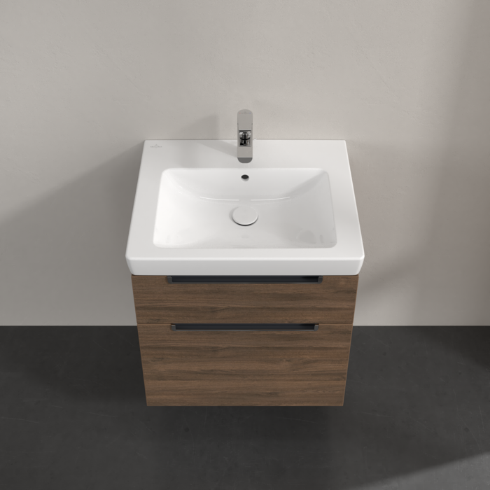 Villeroy & Boch Subway 2.0 600mm Wall Hung 2 Drawer Vanity Unit & Basin
