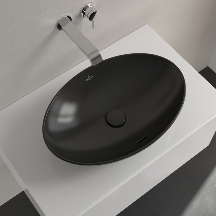 Villeroy & Boch Loop & Friends Oval Countertop Basin Pure Black