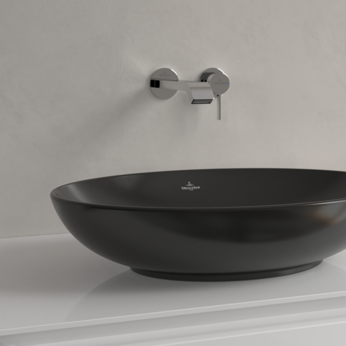 Villeroy & Boch Loop & Friends Oval Countertop Basin Pure Black
