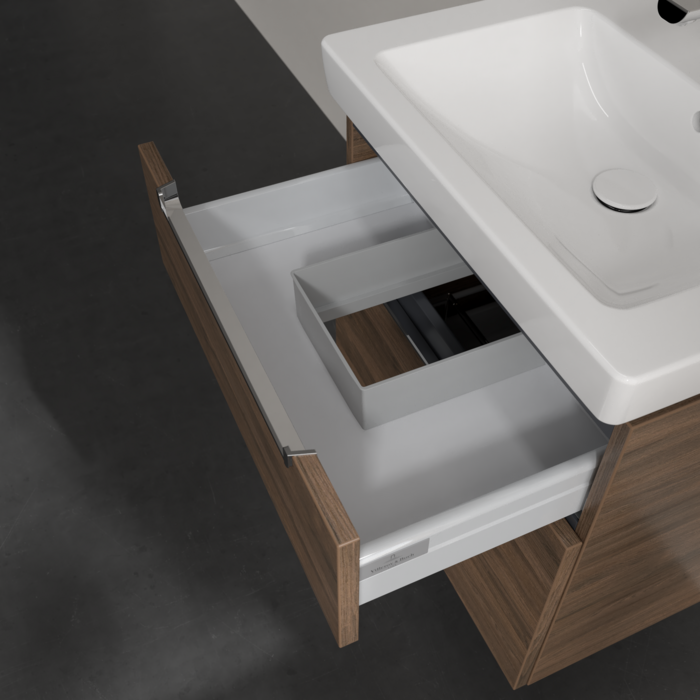 Villeroy & Boch Subway 2.0 600mm Wall Hung 2 Drawer Vanity Unit & Basin
