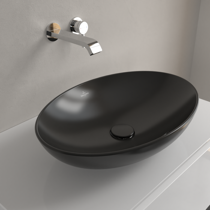 Villeroy & Boch Loop & Friends Oval Countertop Basin Pure Black
