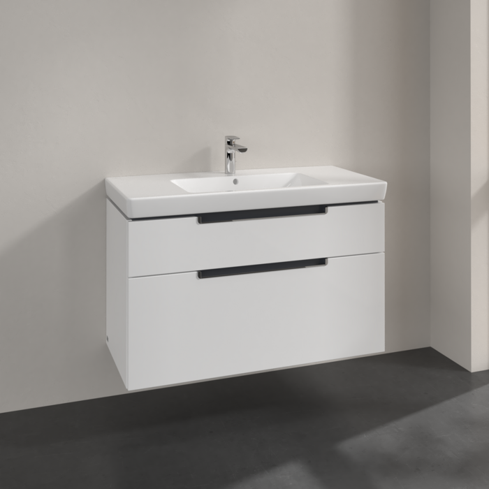 Villeroy & Boch Subway 2.0 1000mm Wall Hung 2 Drawer Vanity Unit & Basin