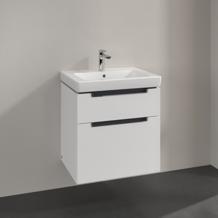 Villeroy & Boch Subway 2.0 600mm Wall Hung 2 Drawer Vanity Unit & Basin