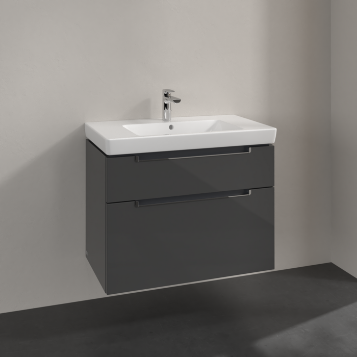 Villeroy & Boch Subway 2.0 800mm Wall Hung 2 Drawer Vanity Unit & Basin
