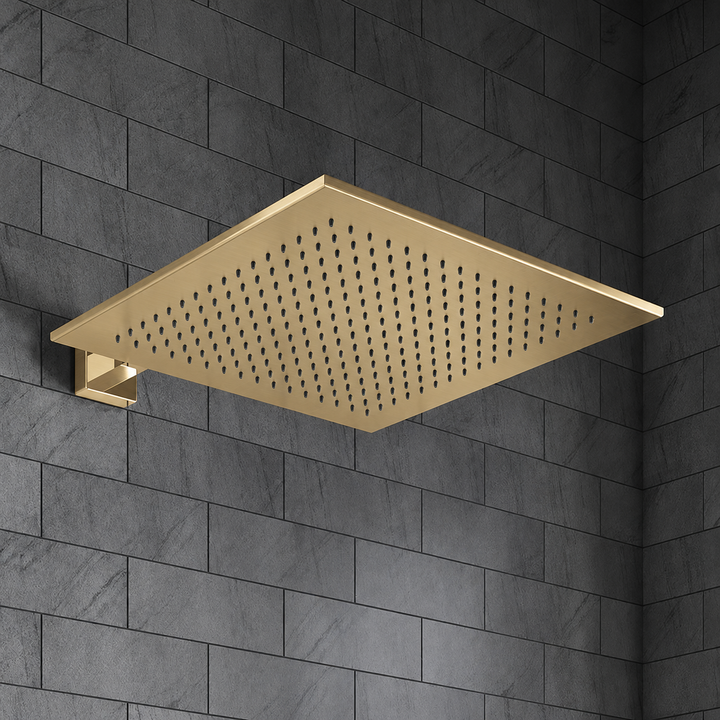 Villeroy & Boch Premium Square Complete Shower Set Brushed Gold