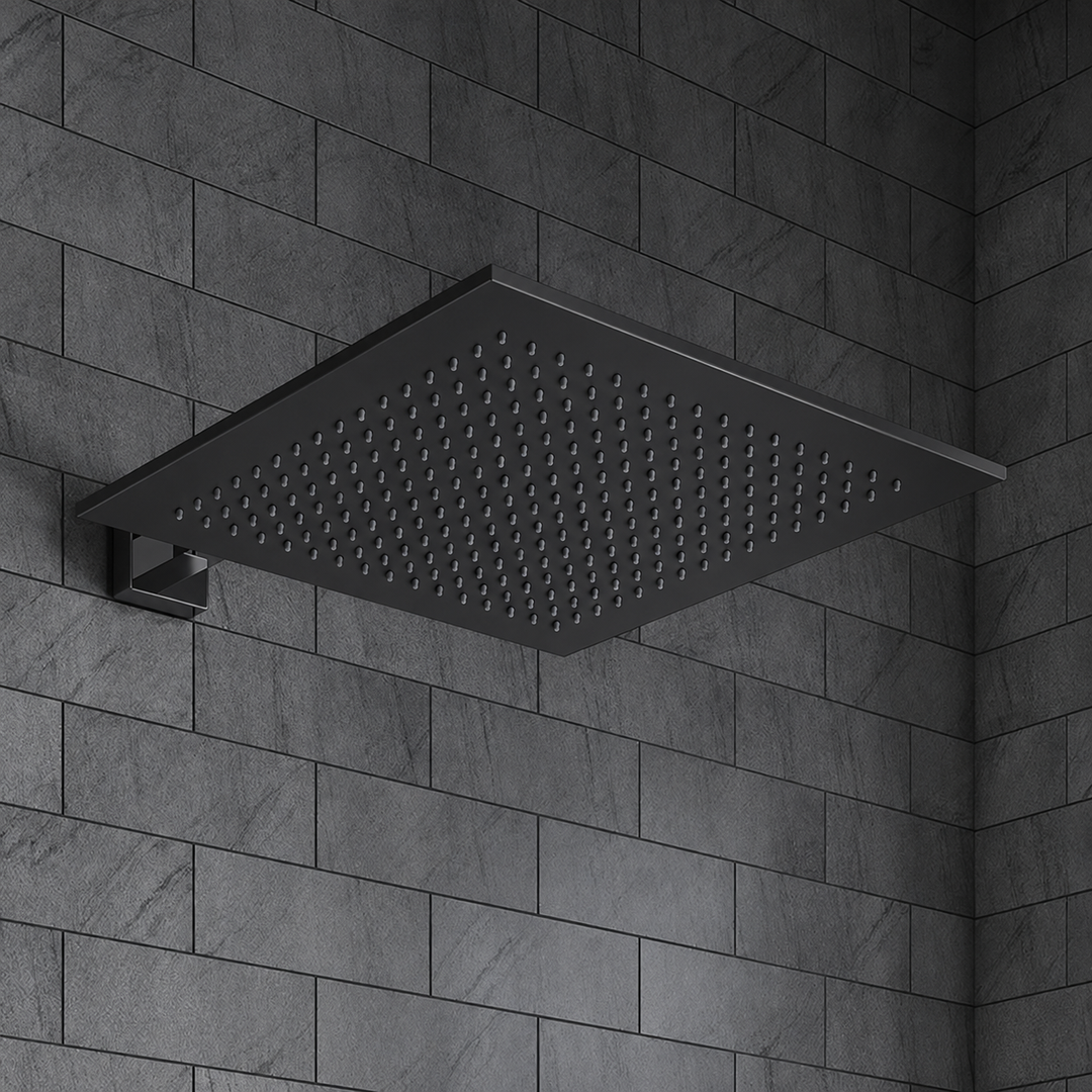 Villeroy & Boch Premium Square Complete Shower Set Matt Black