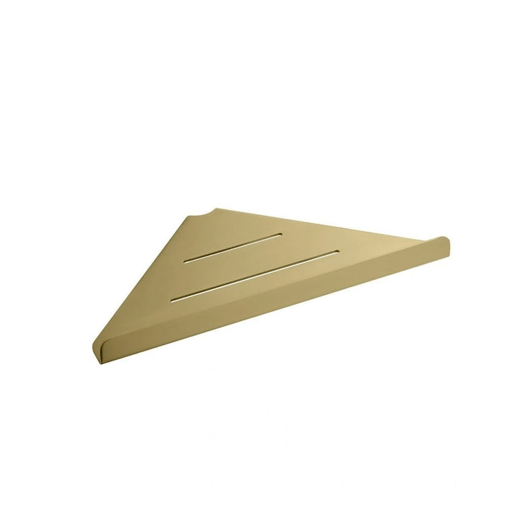 Vado Individual Corner Shelf Brushed Gold
