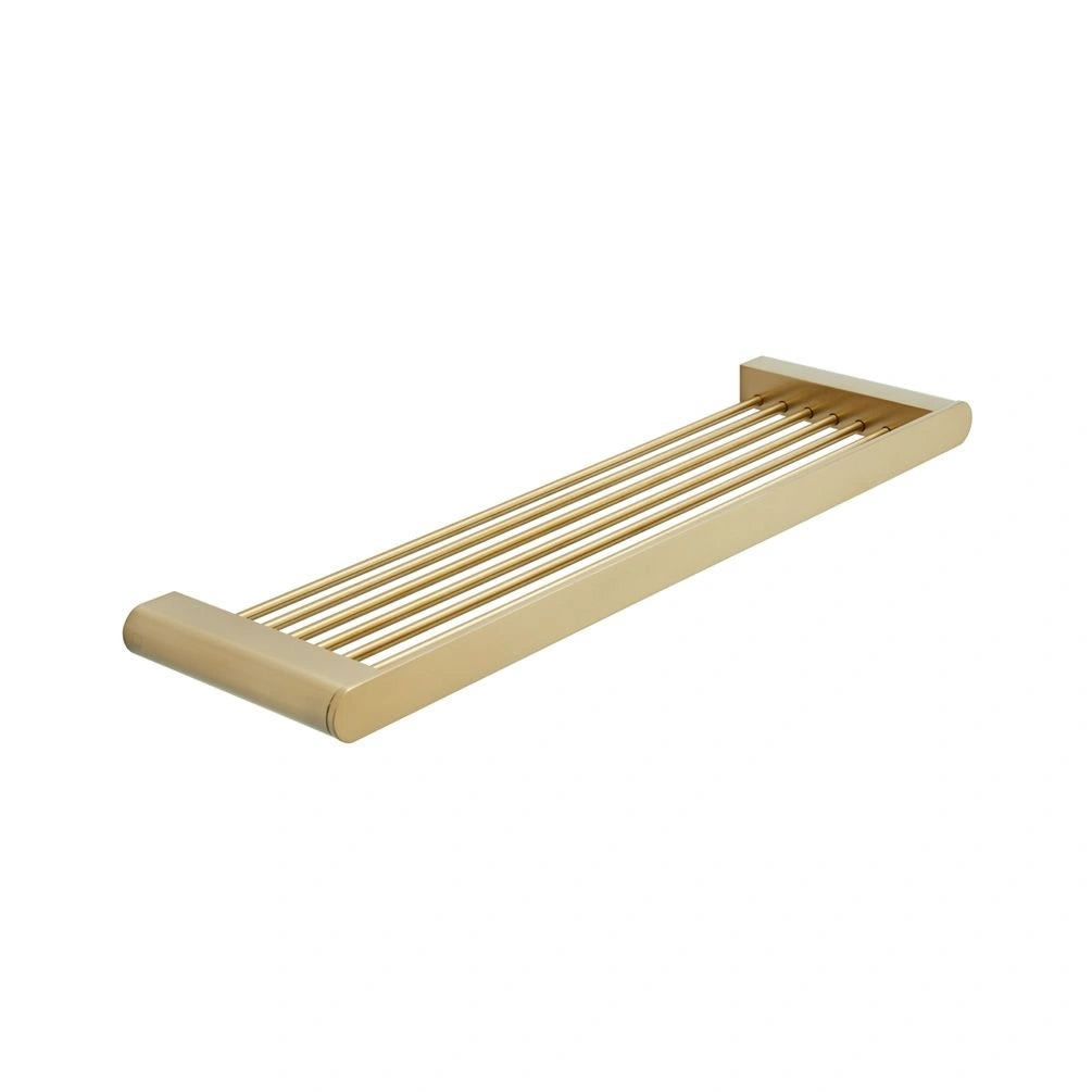 Vado Individual 380mm Shelf Brushed Gold