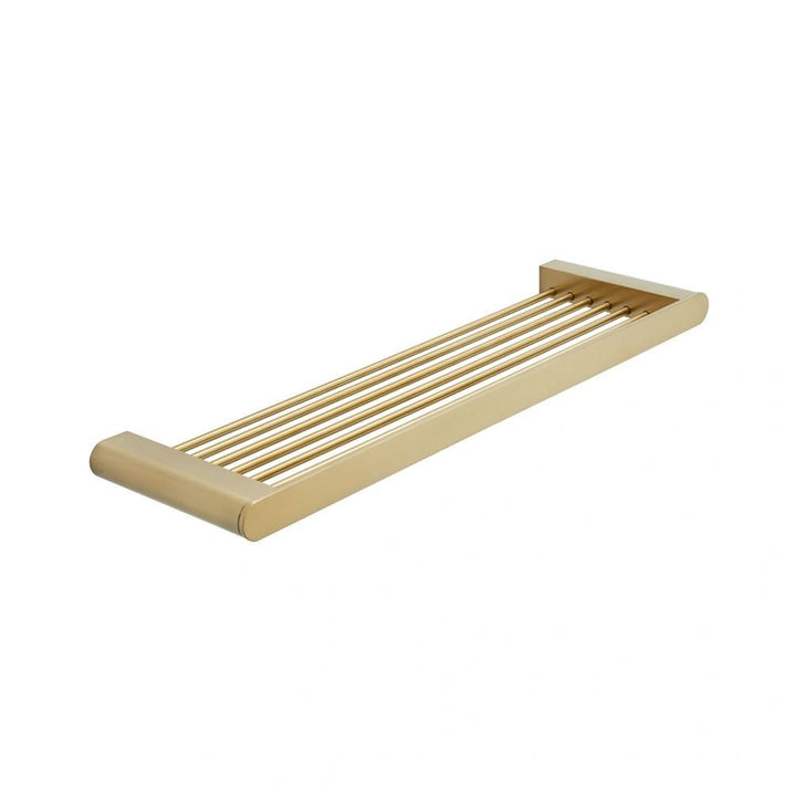 Vado Individual 380mm Shelf Brushed Gold