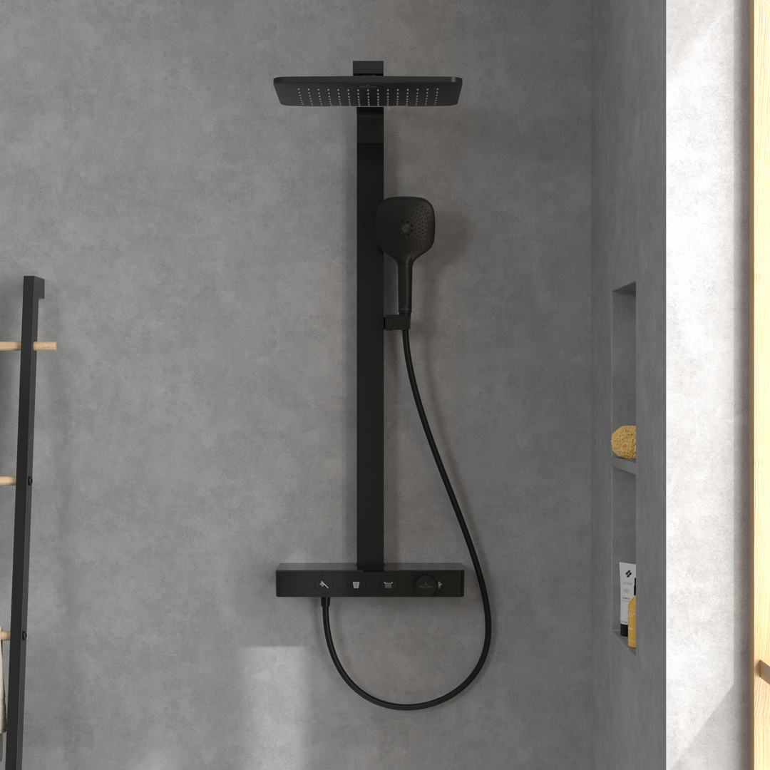 Villeroy & Boch Infinity Shower System With 3 Functions Matt Black