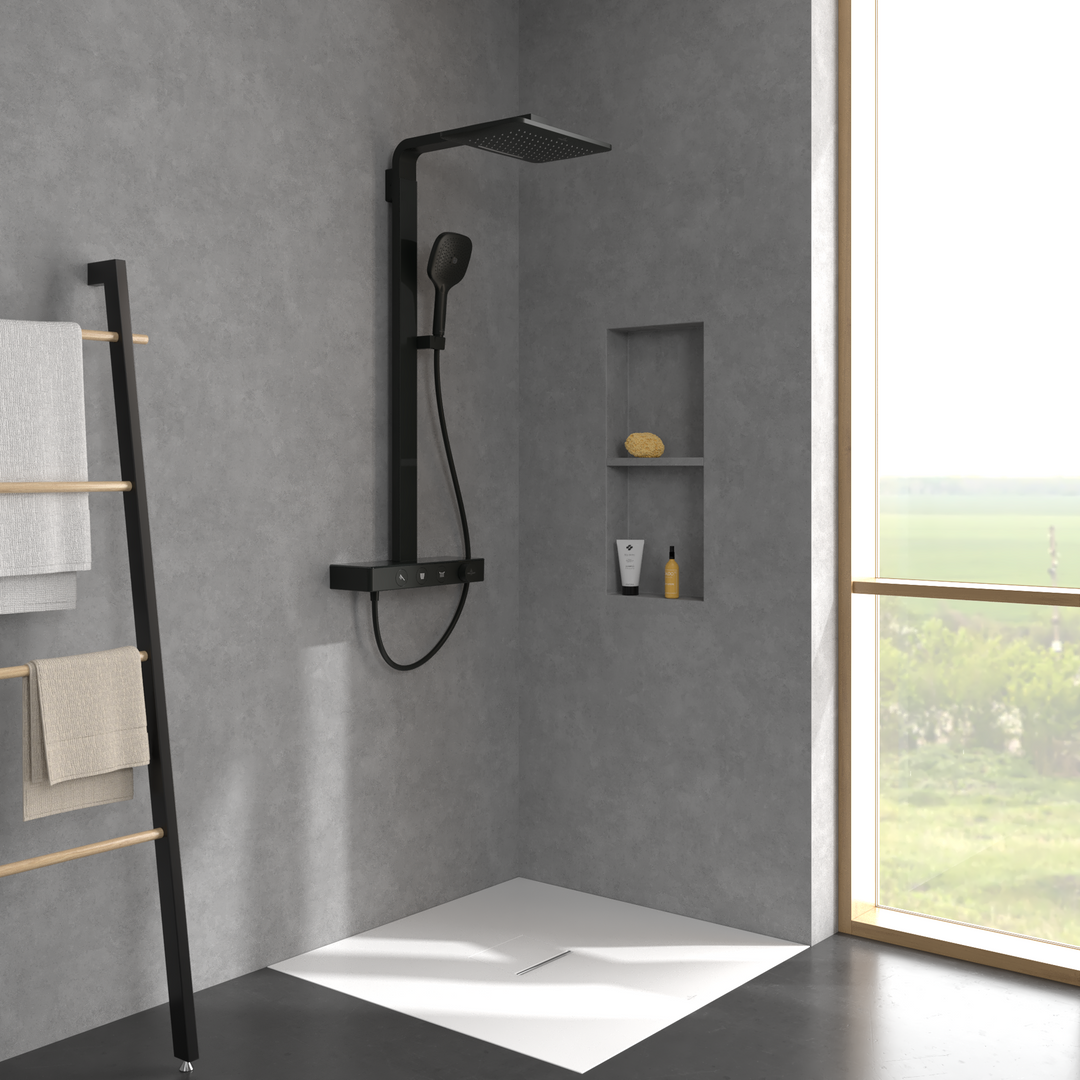 Villeroy & Boch Infinity Shower System With 3 Functions Matt Black