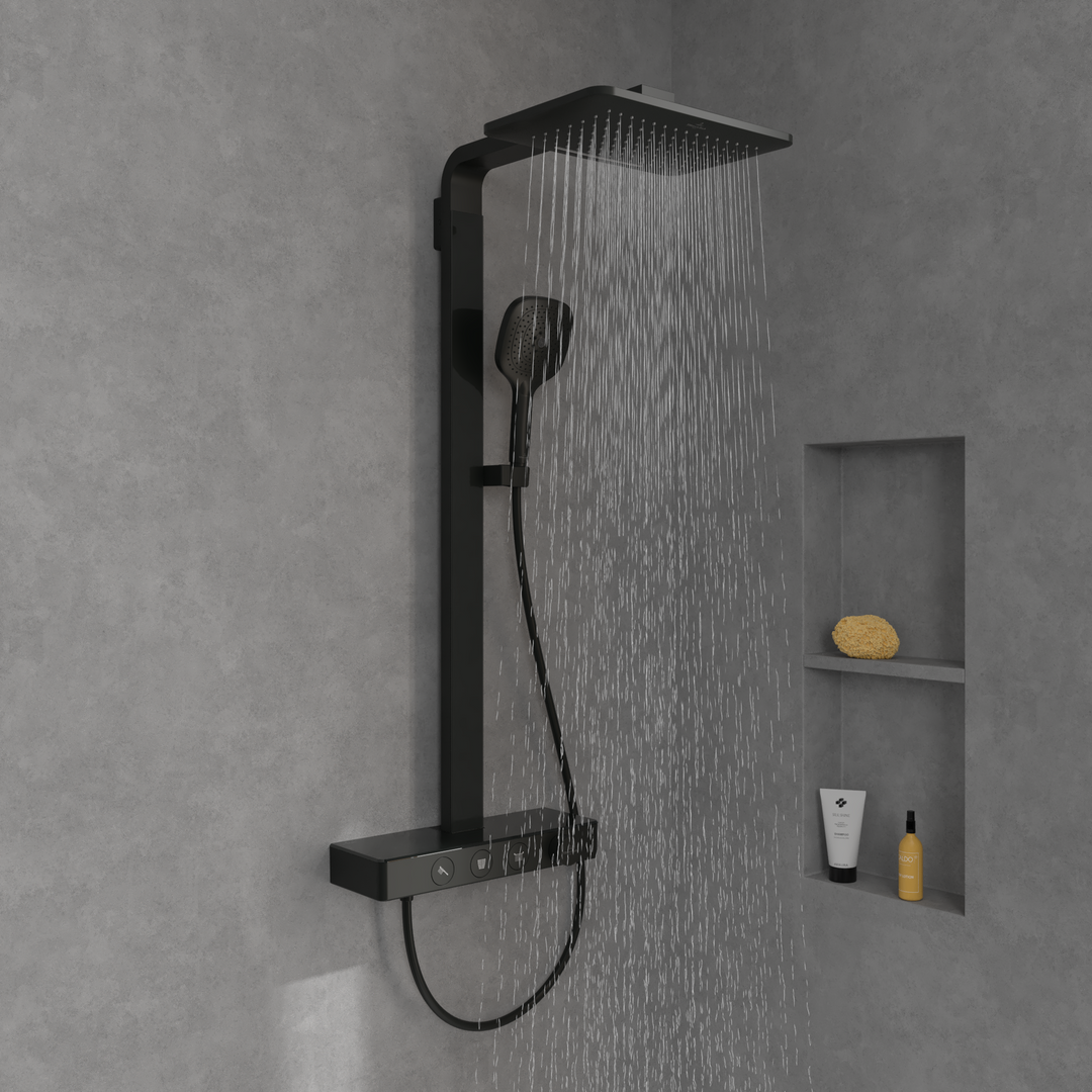 Villeroy & Boch Infinity Shower System With 3 Functions Matt Black