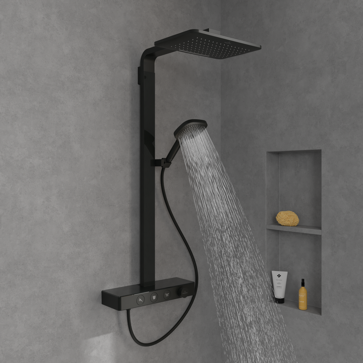 Villeroy & Boch Infinity Shower System With 3 Functions Matt Black