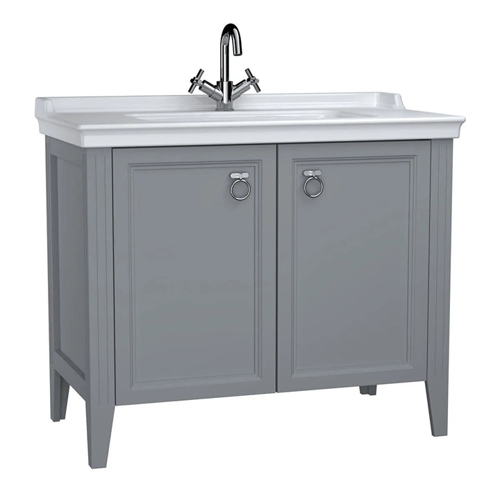 VitrA Valarte 1000mm Matt Grey Double Door Unit & Basin