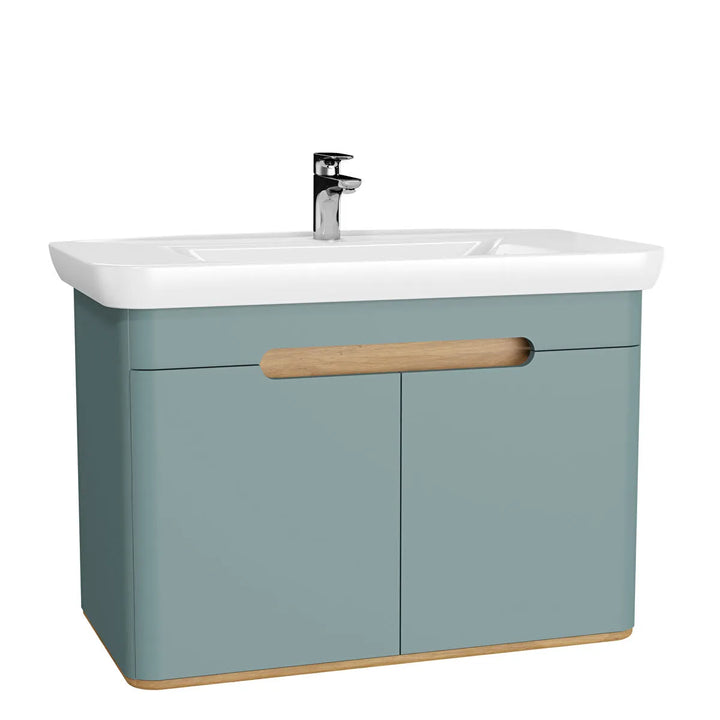 VitrA Sento 1000mm Vanity Unit with Doors & Washbasin