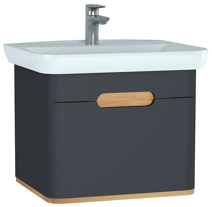 VitrA Sento 650mm Vanity Unit with 1 Drawer & Washbasin