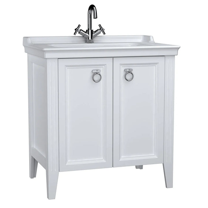 VitrA Valarte 800mm Matt White Double Door Unit & Basin