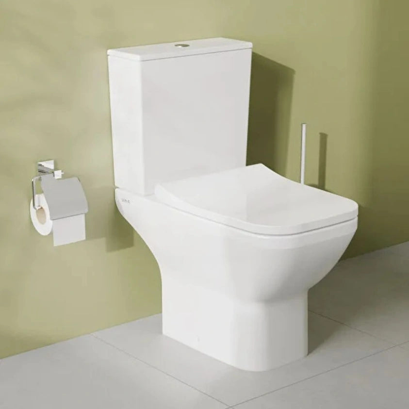 VitrA Integra Square Open Back Close Coupled Toilet & Soft Close Seat